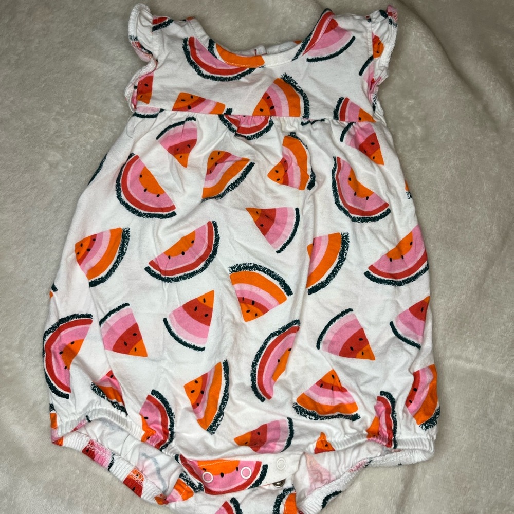 6-12M Old Navy Watermelon Onesie